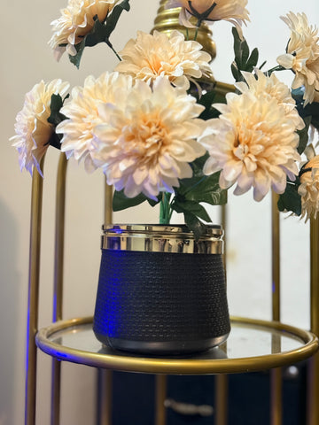 Artificial flowers with beautiful pot