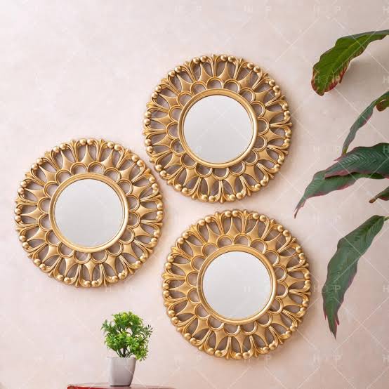 Egyptian Style Mirrors,3 piece Latest Wall Mirror, Suitable for every wall color,